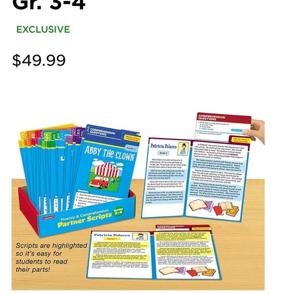 Lakeshore fluency and comprehension Partner Scripts for Grades 3-4 - Picture 6 of 7